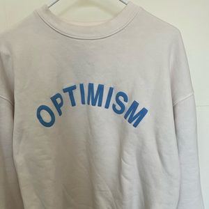 Madhappy Optimism sweatshirt EUC marshmallow